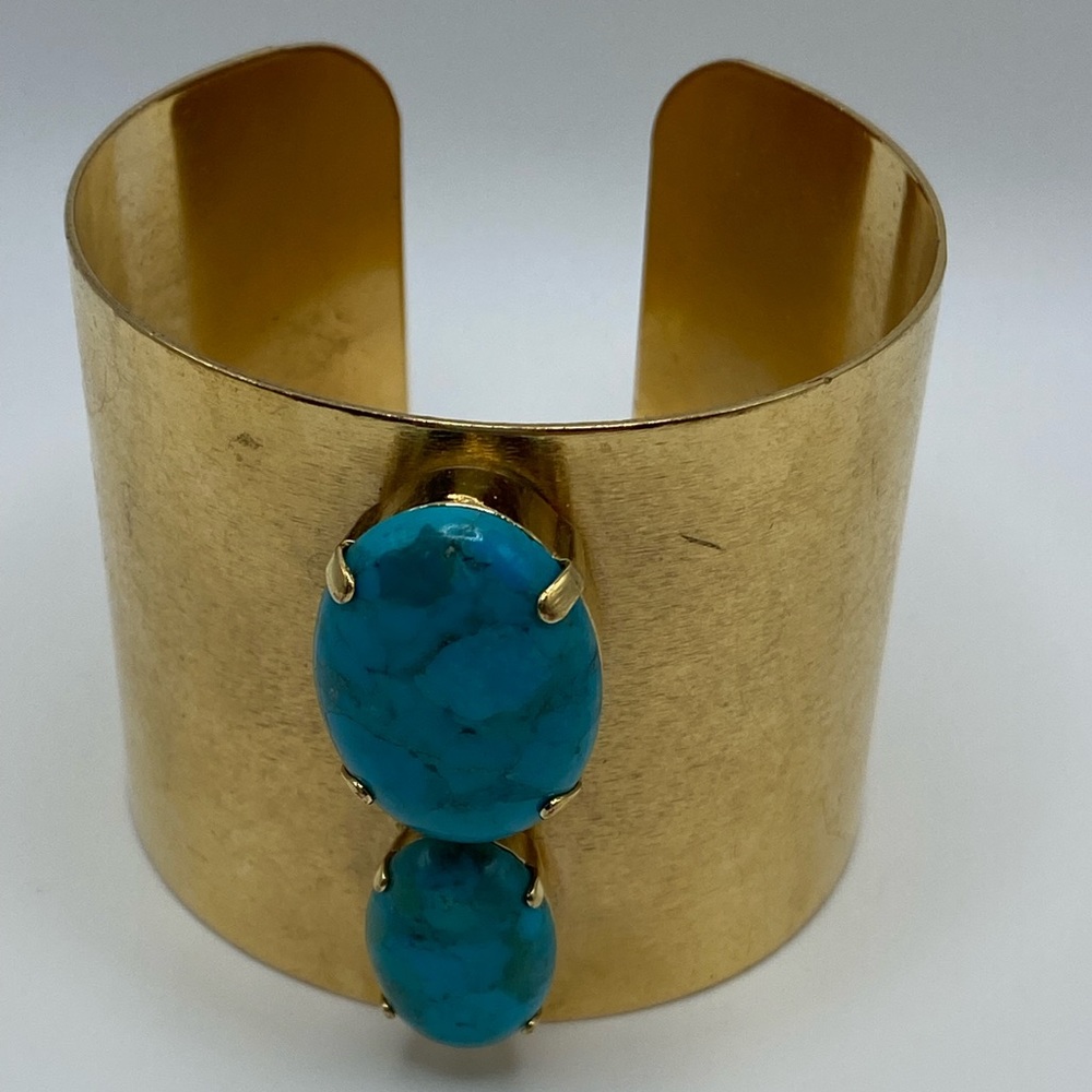IMAI France Cuff Bracelet Artisian Handmade in Paris Gilded